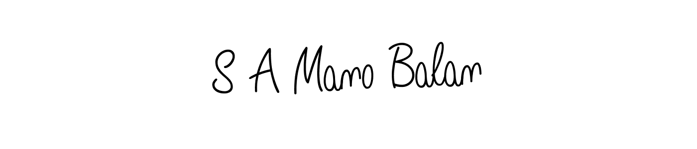 Similarly Angelique-Rose-font-FFP is the best handwritten signature design. Signature creator online .You can use it as an online autograph creator for name S A Mano Balan. S A Mano Balan signature style 5 images and pictures png