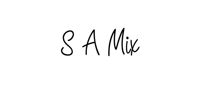 Best and Professional Signature Style for S A Mix. Angelique-Rose-font-FFP Best Signature Style Collection. S A Mix signature style 5 images and pictures png