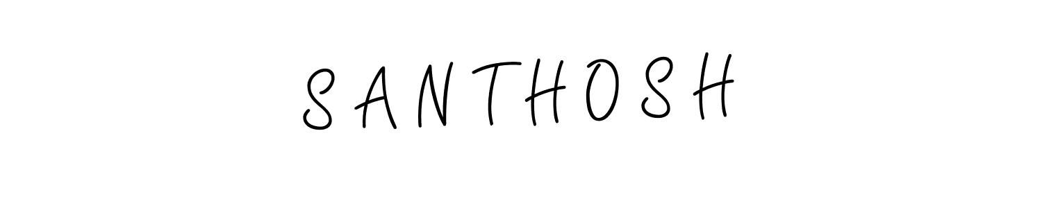 How to Draw S A N T H O S H signature style? Angelique-Rose-font-FFP is a latest design signature styles for name S A N T H O S H. S A N T H O S H signature style 5 images and pictures png