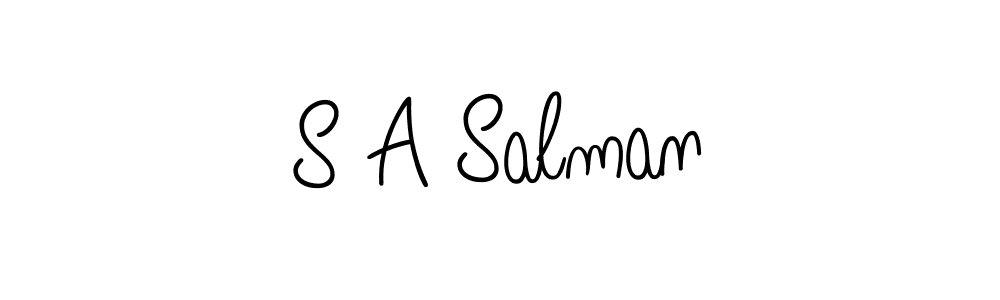 How to make S A Salman signature? Angelique-Rose-font-FFP is a professional autograph style. Create handwritten signature for S A Salman name. S A Salman signature style 5 images and pictures png