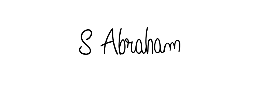 if you are searching for the best signature style for your name S Abraham. so please give up your signature search. here we have designed multiple signature styles  using Angelique-Rose-font-FFP. S Abraham signature style 5 images and pictures png