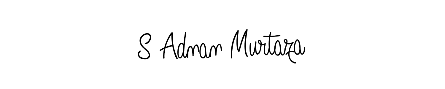 Use a signature maker to create a handwritten signature online. With this signature software, you can design (Angelique-Rose-font-FFP) your own signature for name S Adnan Murtaza. S Adnan Murtaza signature style 5 images and pictures png