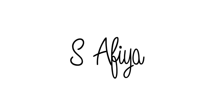 Design your own signature with our free online signature maker. With this signature software, you can create a handwritten (Angelique-Rose-font-FFP) signature for name S Afiya. S Afiya signature style 5 images and pictures png