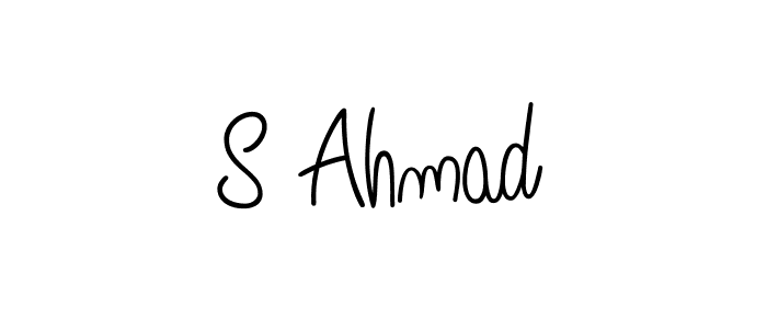 How to Draw S Ahmad signature style? Angelique-Rose-font-FFP is a latest design signature styles for name S Ahmad. S Ahmad signature style 5 images and pictures png