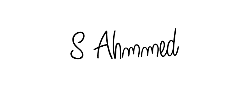 Create a beautiful signature design for name S Ahmmed. With this signature (Angelique-Rose-font-FFP) fonts, you can make a handwritten signature for free. S Ahmmed signature style 5 images and pictures png