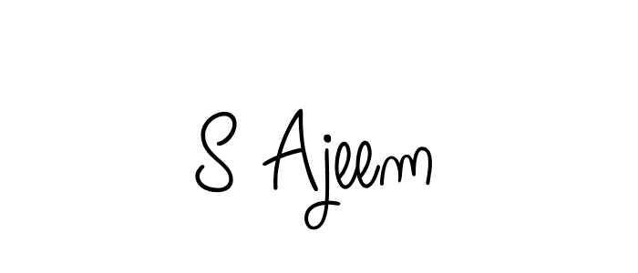 It looks lik you need a new signature style for name S Ajeem. Design unique handwritten (Angelique-Rose-font-FFP) signature with our free signature maker in just a few clicks. S Ajeem signature style 5 images and pictures png