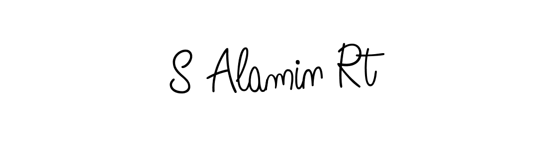 Design your own signature with our free online signature maker. With this signature software, you can create a handwritten (Angelique-Rose-font-FFP) signature for name S Alamin Rt. S Alamin Rt signature style 5 images and pictures png