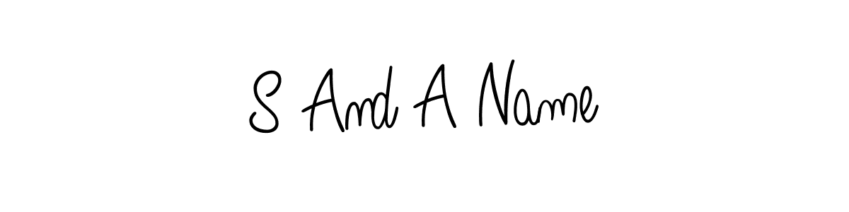 How to make S And A Name name signature. Use Angelique-Rose-font-FFP style for creating short signs online. This is the latest handwritten sign. S And A Name signature style 5 images and pictures png