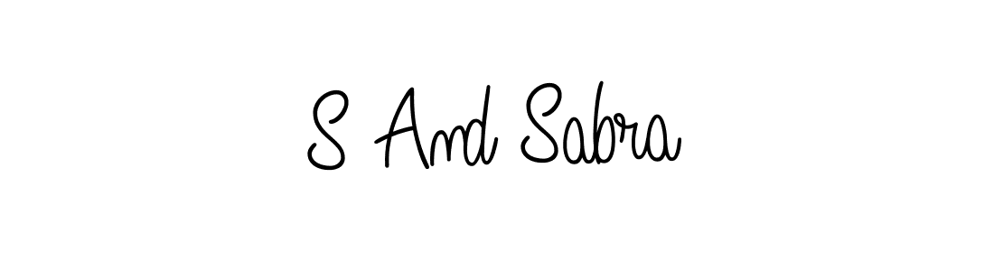 You can use this online signature creator to create a handwritten signature for the name S And Sabra. This is the best online autograph maker. S And Sabra signature style 5 images and pictures png