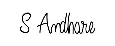 Design your own signature with our free online signature maker. With this signature software, you can create a handwritten (Angelique-Rose-font-FFP) signature for name S Andhare. S Andhare signature style 5 images and pictures png
