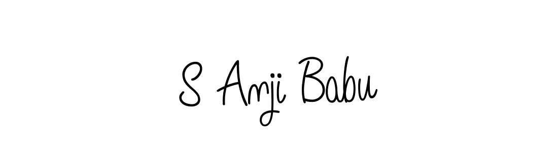 How to Draw S Anji Babu signature style? Angelique-Rose-font-FFP is a latest design signature styles for name S Anji Babu. S Anji Babu signature style 5 images and pictures png