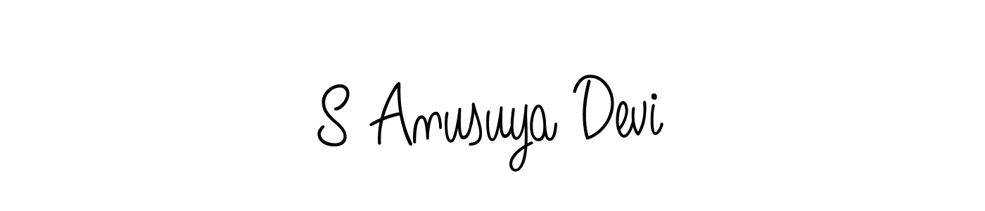 S Anusuya Devi stylish signature style. Best Handwritten Sign (Angelique-Rose-font-FFP) for my name. Handwritten Signature Collection Ideas for my name S Anusuya Devi. S Anusuya Devi signature style 5 images and pictures png