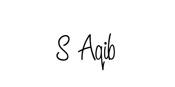 You can use this online signature creator to create a handwritten signature for the name S Aqib. This is the best online autograph maker. S Aqib signature style 5 images and pictures png
