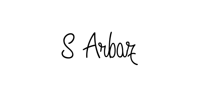 Make a beautiful signature design for name S Arbaz. With this signature (Angelique-Rose-font-FFP) style, you can create a handwritten signature for free. S Arbaz signature style 5 images and pictures png