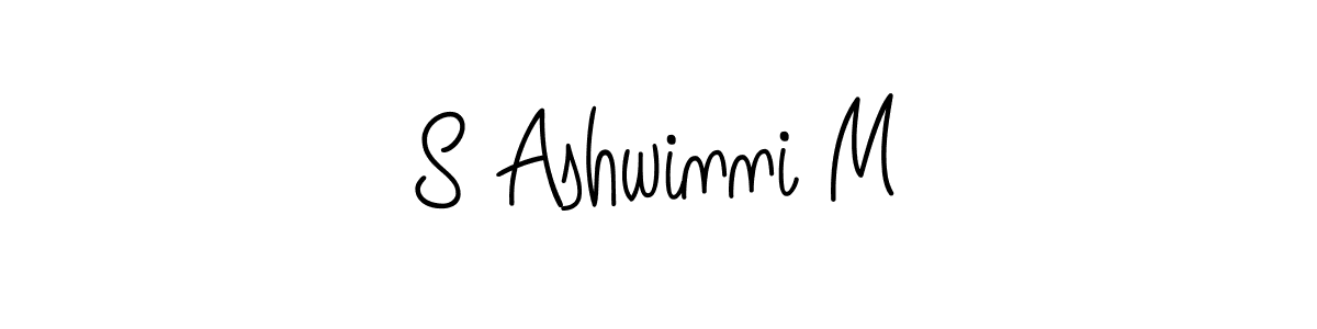 Here are the top 10 professional signature styles for the name S Ashwinni M. These are the best autograph styles you can use for your name. S Ashwinni M signature style 5 images and pictures png