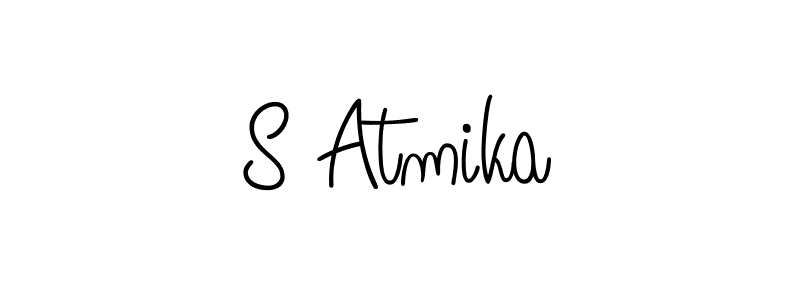 How to make S Atmika signature? Angelique-Rose-font-FFP is a professional autograph style. Create handwritten signature for S Atmika name. S Atmika signature style 5 images and pictures png