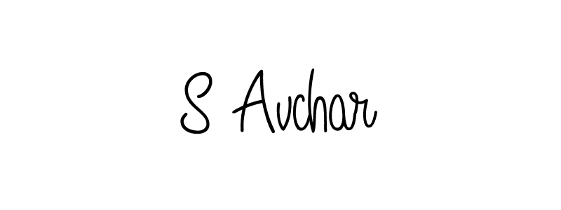 How to make S Avchar signature? Angelique-Rose-font-FFP is a professional autograph style. Create handwritten signature for S Avchar name. S Avchar signature style 5 images and pictures png