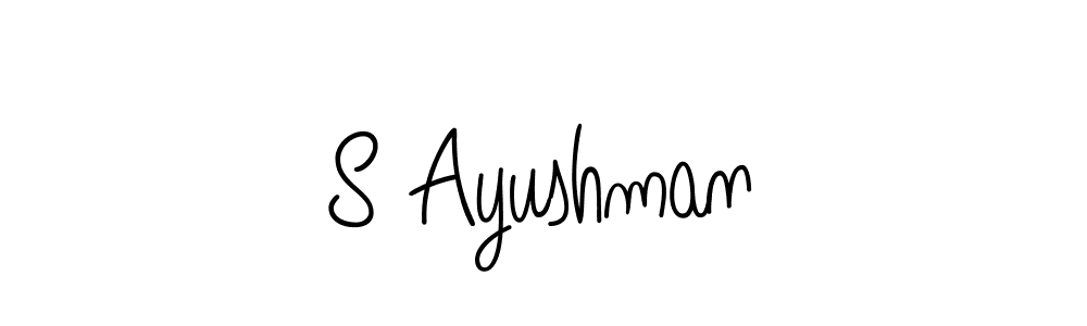 How to Draw S Ayushman signature style? Angelique-Rose-font-FFP is a latest design signature styles for name S Ayushman. S Ayushman signature style 5 images and pictures png