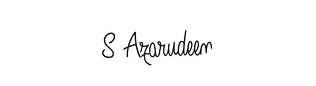 Make a beautiful signature design for name S Azarudeen. Use this online signature maker to create a handwritten signature for free. S Azarudeen signature style 5 images and pictures png