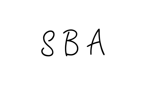 You should practise on your own different ways (Angelique-Rose-font-FFP) to write your name (S B A) in signature. don't let someone else do it for you. S B A signature style 5 images and pictures png
