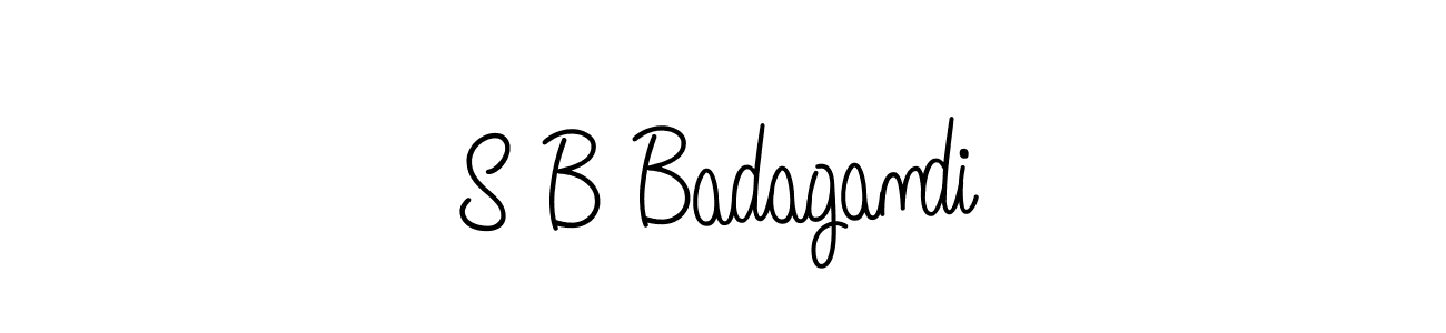 Also You can easily find your signature by using the search form. We will create S B Badagandi name handwritten signature images for you free of cost using Angelique-Rose-font-FFP sign style. S B Badagandi signature style 5 images and pictures png