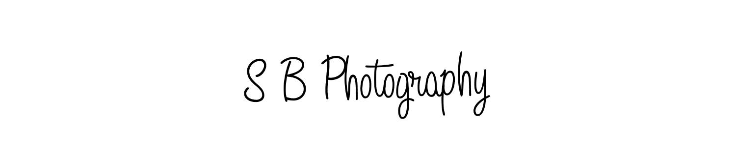 How to make S B Photography name signature. Use Angelique-Rose-font-FFP style for creating short signs online. This is the latest handwritten sign. S B Photography signature style 5 images and pictures png