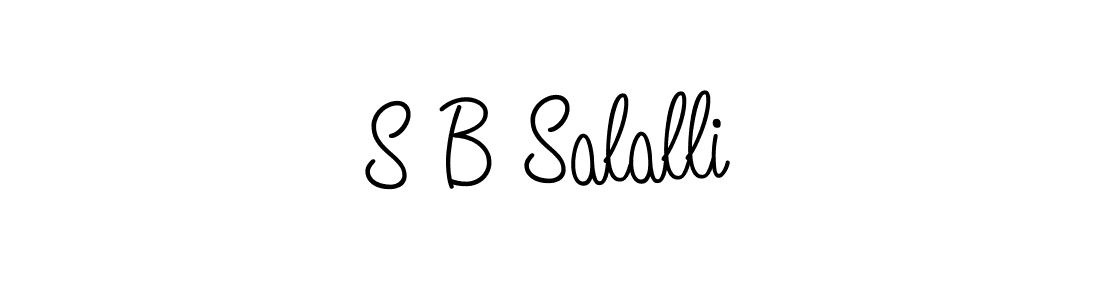 Make a beautiful signature design for name S B Salalli. With this signature (Angelique-Rose-font-FFP) style, you can create a handwritten signature for free. S B Salalli signature style 5 images and pictures png