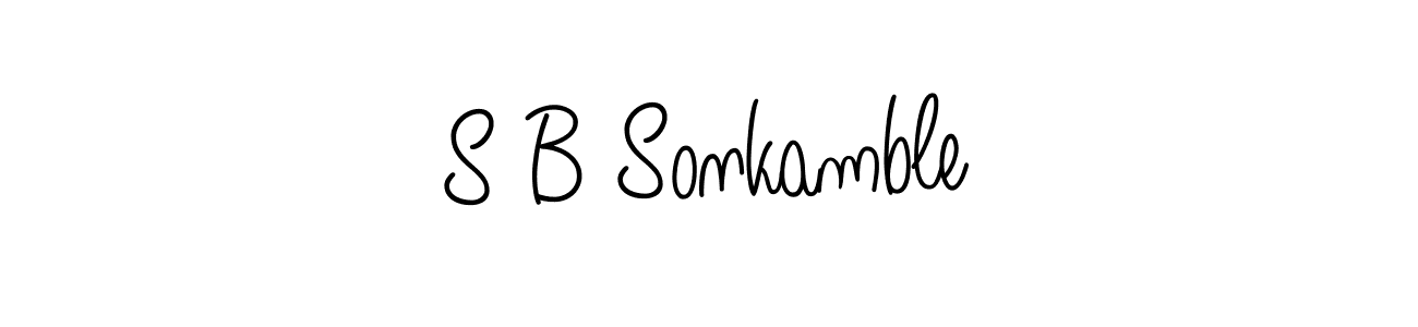 Also You can easily find your signature by using the search form. We will create S B Sonkamble name handwritten signature images for you free of cost using Angelique-Rose-font-FFP sign style. S B Sonkamble signature style 5 images and pictures png