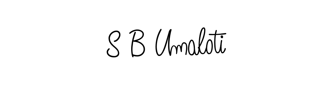 Make a beautiful signature design for name S B Umaloti. Use this online signature maker to create a handwritten signature for free. S B Umaloti signature style 5 images and pictures png