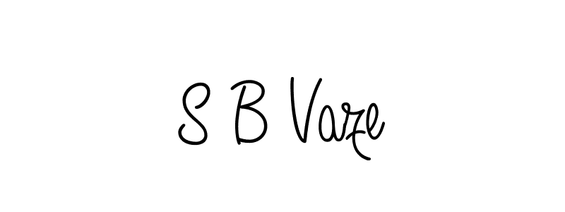 Once you've used our free online signature maker to create your best signature Angelique-Rose-font-FFP style, it's time to enjoy all of the benefits that S B Vaze name signing documents. S B Vaze signature style 5 images and pictures png