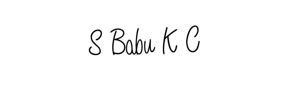 This is the best signature style for the S Babu K C name. Also you like these signature font (Angelique-Rose-font-FFP). Mix name signature. S Babu K C signature style 5 images and pictures png