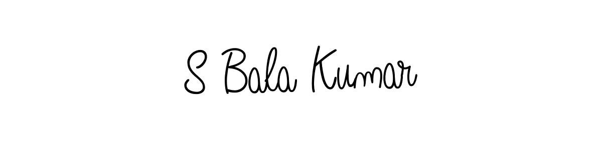 Use a signature maker to create a handwritten signature online. With this signature software, you can design (Angelique-Rose-font-FFP) your own signature for name S Bala Kumar. S Bala Kumar signature style 5 images and pictures png