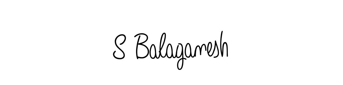 S Balaganesh stylish signature style. Best Handwritten Sign (Angelique-Rose-font-FFP) for my name. Handwritten Signature Collection Ideas for my name S Balaganesh. S Balaganesh signature style 5 images and pictures png