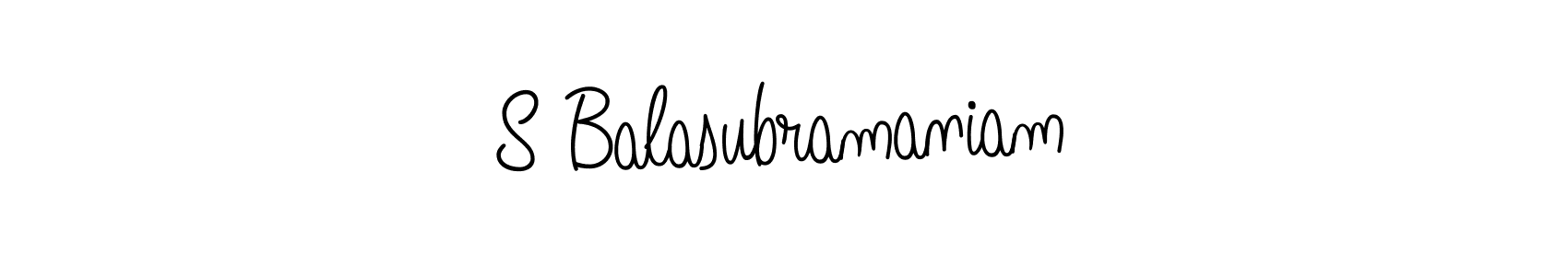 S Balasubramaniam stylish signature style. Best Handwritten Sign (Angelique-Rose-font-FFP) for my name. Handwritten Signature Collection Ideas for my name S Balasubramaniam. S Balasubramaniam signature style 5 images and pictures png