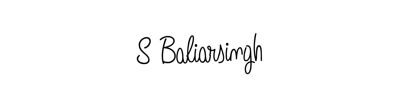 Use a signature maker to create a handwritten signature online. With this signature software, you can design (Angelique-Rose-font-FFP) your own signature for name S Baliarsingh. S Baliarsingh signature style 5 images and pictures png