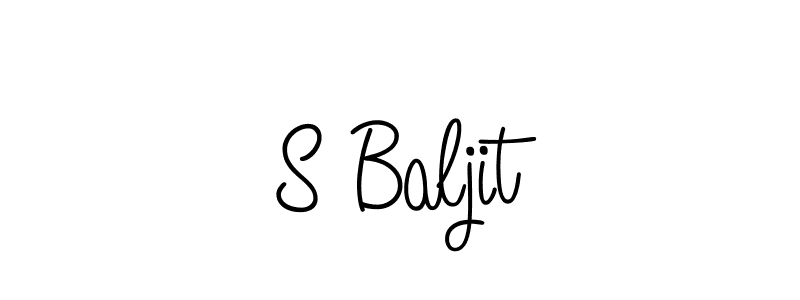 Create a beautiful signature design for name S Baljit. With this signature (Angelique-Rose-font-FFP) fonts, you can make a handwritten signature for free. S Baljit signature style 5 images and pictures png