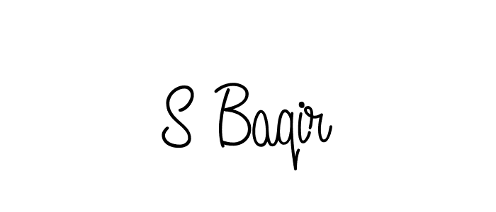 Also You can easily find your signature by using the search form. We will create S Baqir name handwritten signature images for you free of cost using Angelique-Rose-font-FFP sign style. S Baqir signature style 5 images and pictures png
