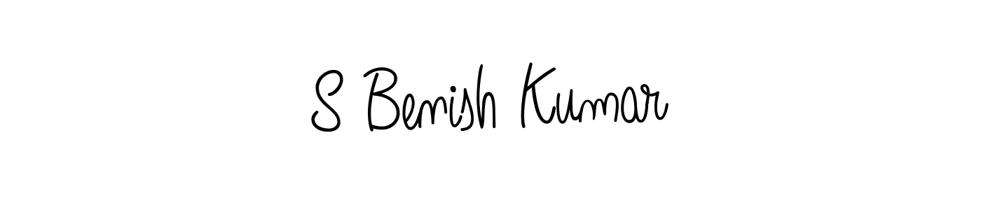 Once you've used our free online signature maker to create your best signature Angelique-Rose-font-FFP style, it's time to enjoy all of the benefits that S Benish Kumar name signing documents. S Benish Kumar signature style 5 images and pictures png