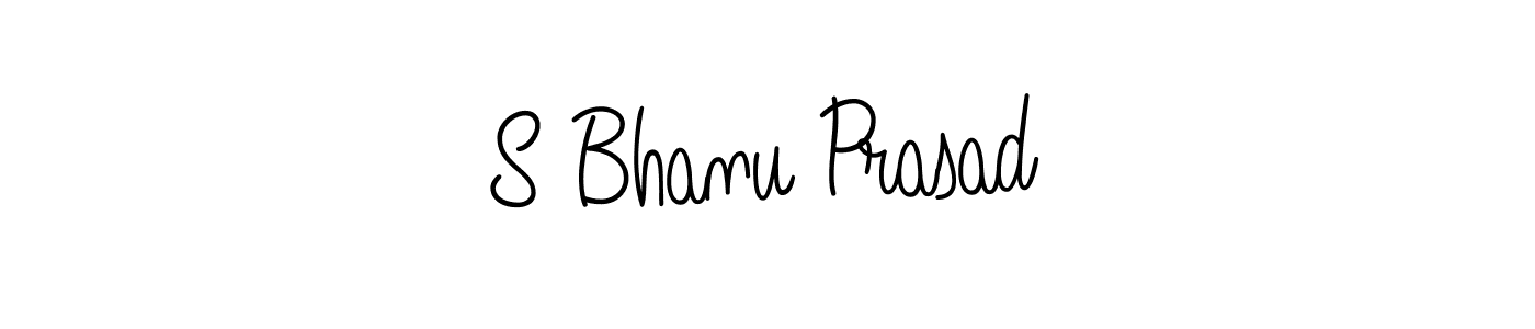 Create a beautiful signature design for name S Bhanu Prasad. With this signature (Angelique-Rose-font-FFP) fonts, you can make a handwritten signature for free. S Bhanu Prasad signature style 5 images and pictures png