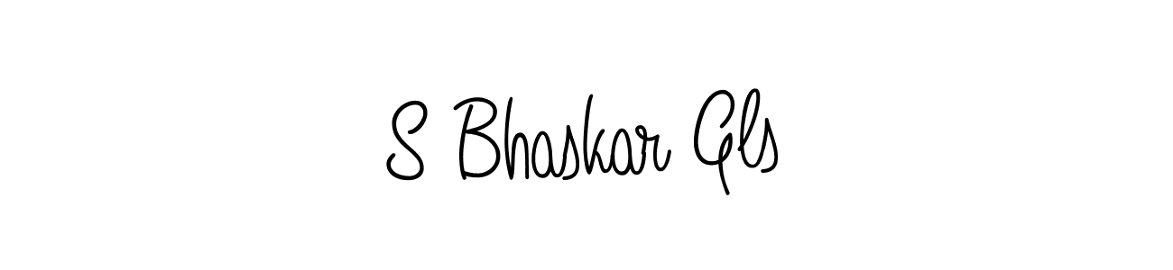 if you are searching for the best signature style for your name S Bhaskar Gls. so please give up your signature search. here we have designed multiple signature styles  using Angelique-Rose-font-FFP. S Bhaskar Gls signature style 5 images and pictures png