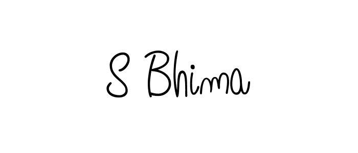 Create a beautiful signature design for name S Bhima. With this signature (Angelique-Rose-font-FFP) fonts, you can make a handwritten signature for free. S Bhima signature style 5 images and pictures png