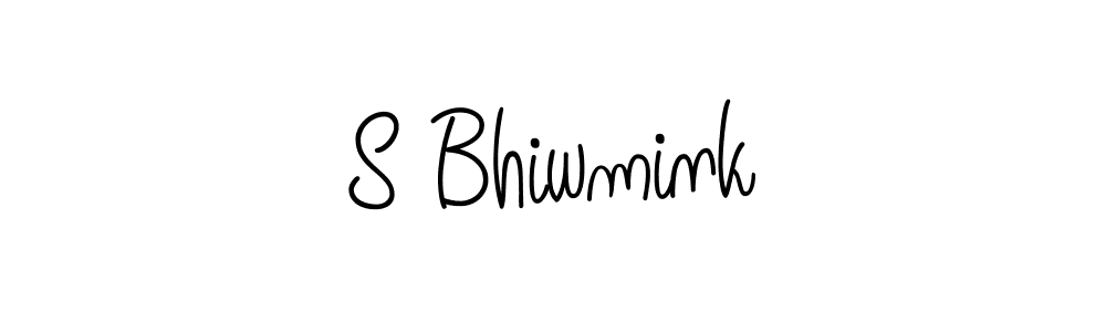 if you are searching for the best signature style for your name S Bhiwmink. so please give up your signature search. here we have designed multiple signature styles  using Angelique-Rose-font-FFP. S Bhiwmink signature style 5 images and pictures png