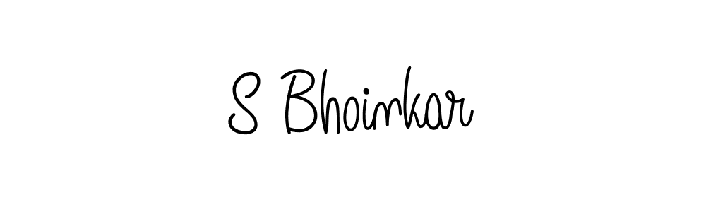 Design your own signature with our free online signature maker. With this signature software, you can create a handwritten (Angelique-Rose-font-FFP) signature for name S Bhoinkar. S Bhoinkar signature style 5 images and pictures png
