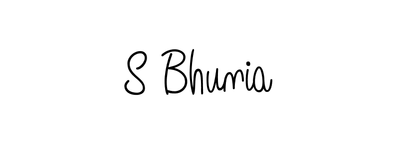 How to make S Bhunia signature? Angelique-Rose-font-FFP is a professional autograph style. Create handwritten signature for S Bhunia name. S Bhunia signature style 5 images and pictures png