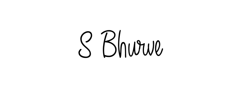 Use a signature maker to create a handwritten signature online. With this signature software, you can design (Angelique-Rose-font-FFP) your own signature for name S Bhurve. S Bhurve signature style 5 images and pictures png