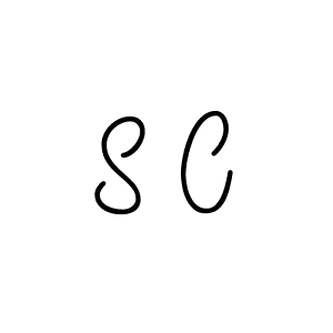 S C stylish signature style. Best Handwritten Sign (Angelique-Rose-font-FFP) for my name. Handwritten Signature Collection Ideas for my name S C. S C signature style 5 images and pictures png