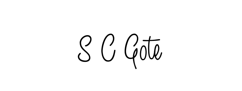 Use a signature maker to create a handwritten signature online. With this signature software, you can design (Angelique-Rose-font-FFP) your own signature for name S C Gote. S C Gote signature style 5 images and pictures png