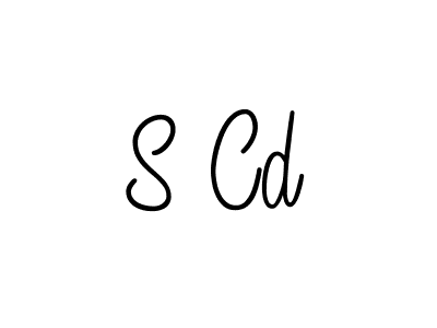 Create a beautiful signature design for name S Cd. With this signature (Angelique-Rose-font-FFP) fonts, you can make a handwritten signature for free. S Cd signature style 5 images and pictures png