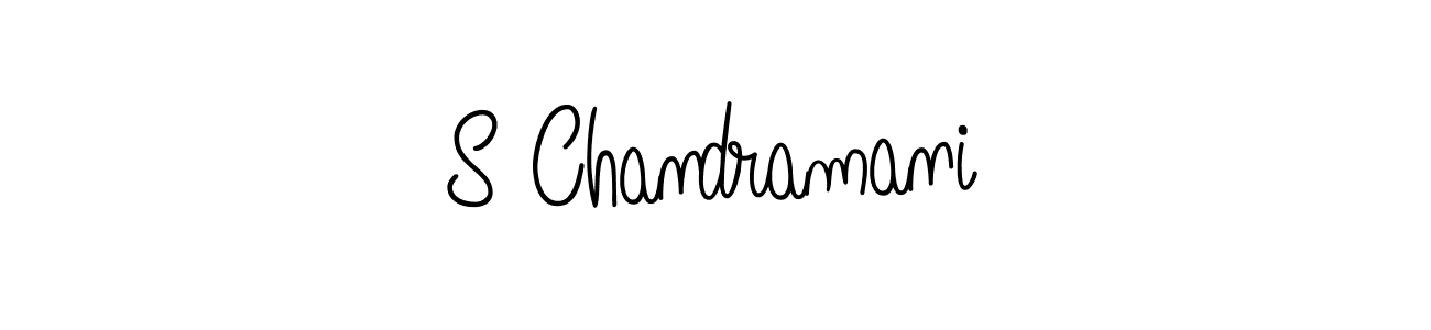 Also we have S Chandramani name is the best signature style. Create professional handwritten signature collection using Angelique-Rose-font-FFP autograph style. S Chandramani signature style 5 images and pictures png
