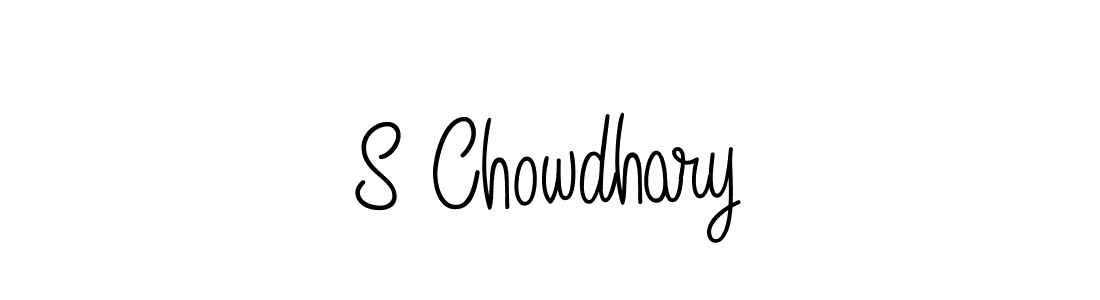 Also we have S Chowdhary name is the best signature style. Create professional handwritten signature collection using Angelique-Rose-font-FFP autograph style. S Chowdhary signature style 5 images and pictures png
